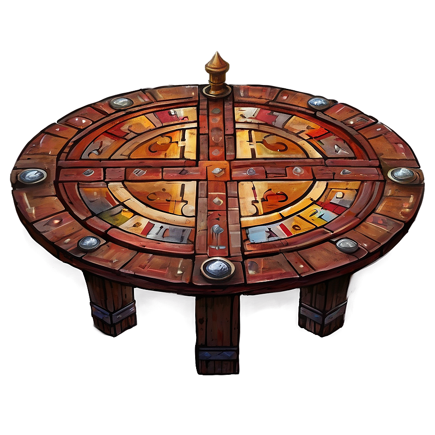 Medieval Round Table Recreation Png 06132024 PNG