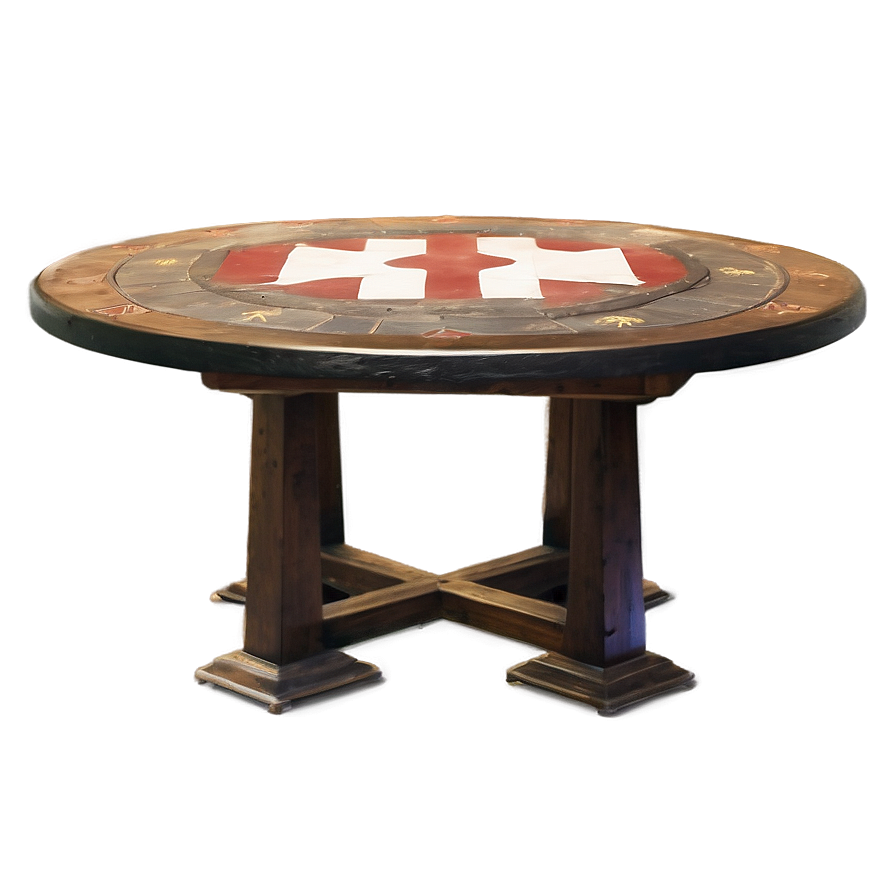 Medieval Round Table Recreation Png 06132024 PNG