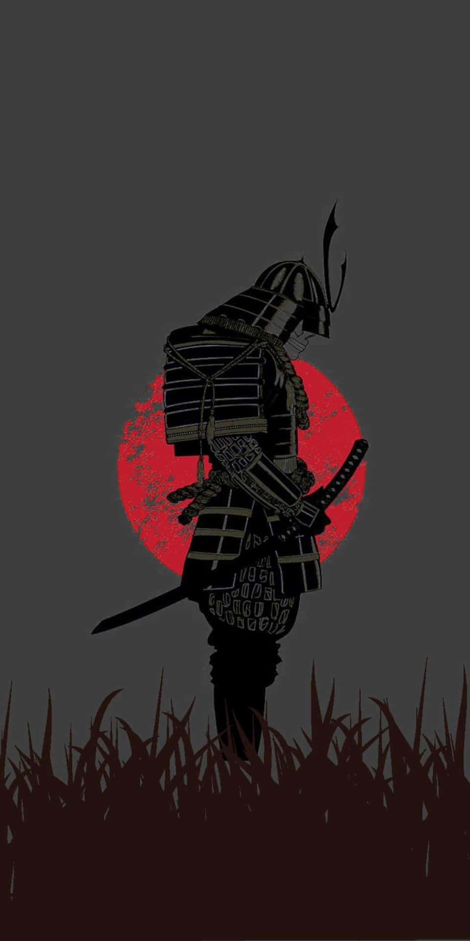 Medieval Samurai Anime Kriger Bushido Design Tapet Wallpaper