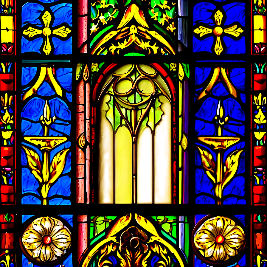 Download Medieval Stained Glass Window Png Cdv | Wallpapers.com