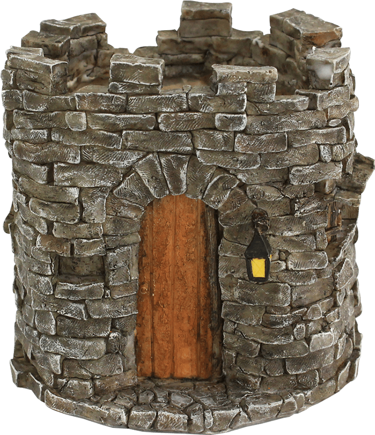 Medieval Stone Tower Model PNG