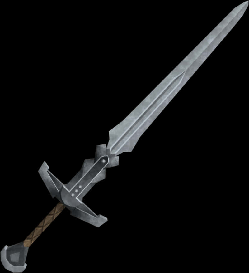 Medieval Style Sword Illustration PNG