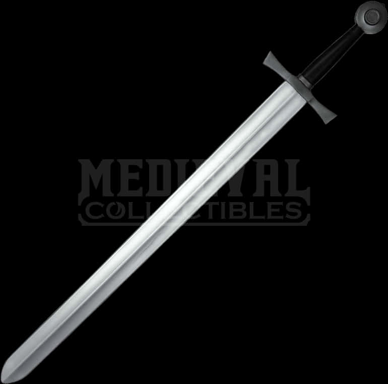 Medieval Sword Black Background PNG