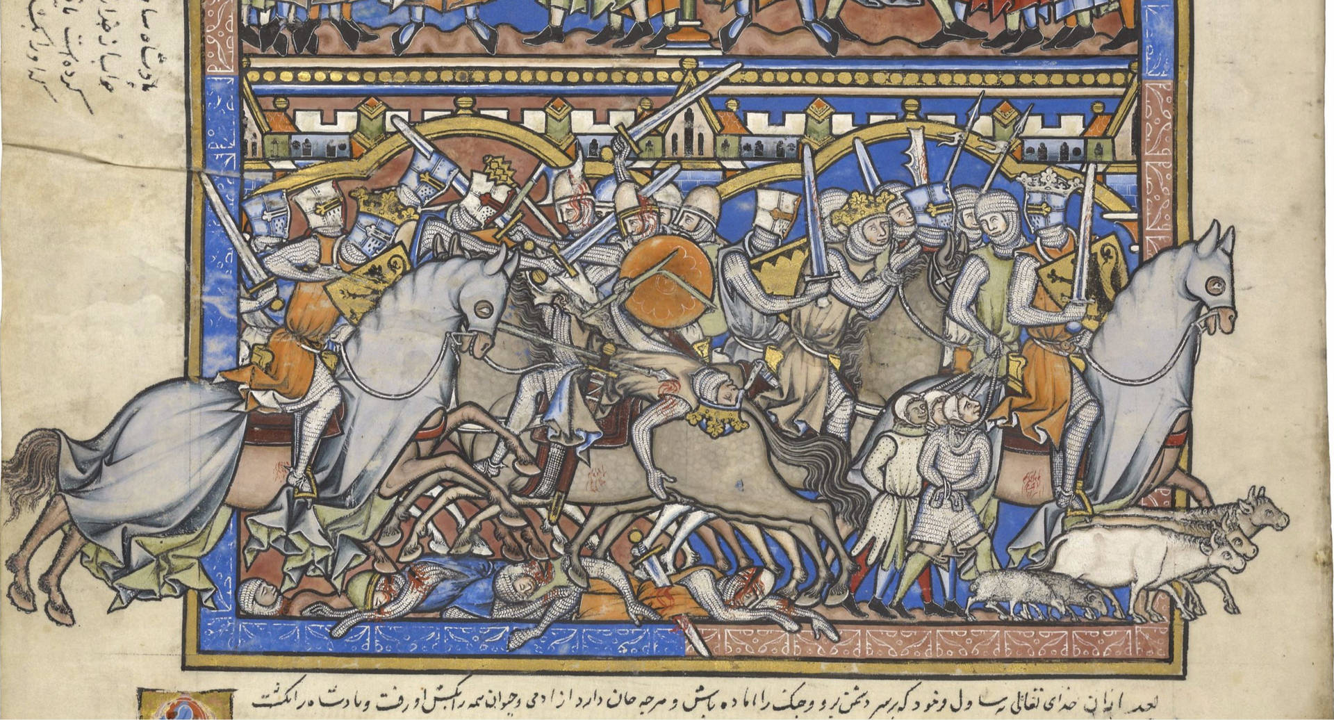 Medieval War Manuscript Art