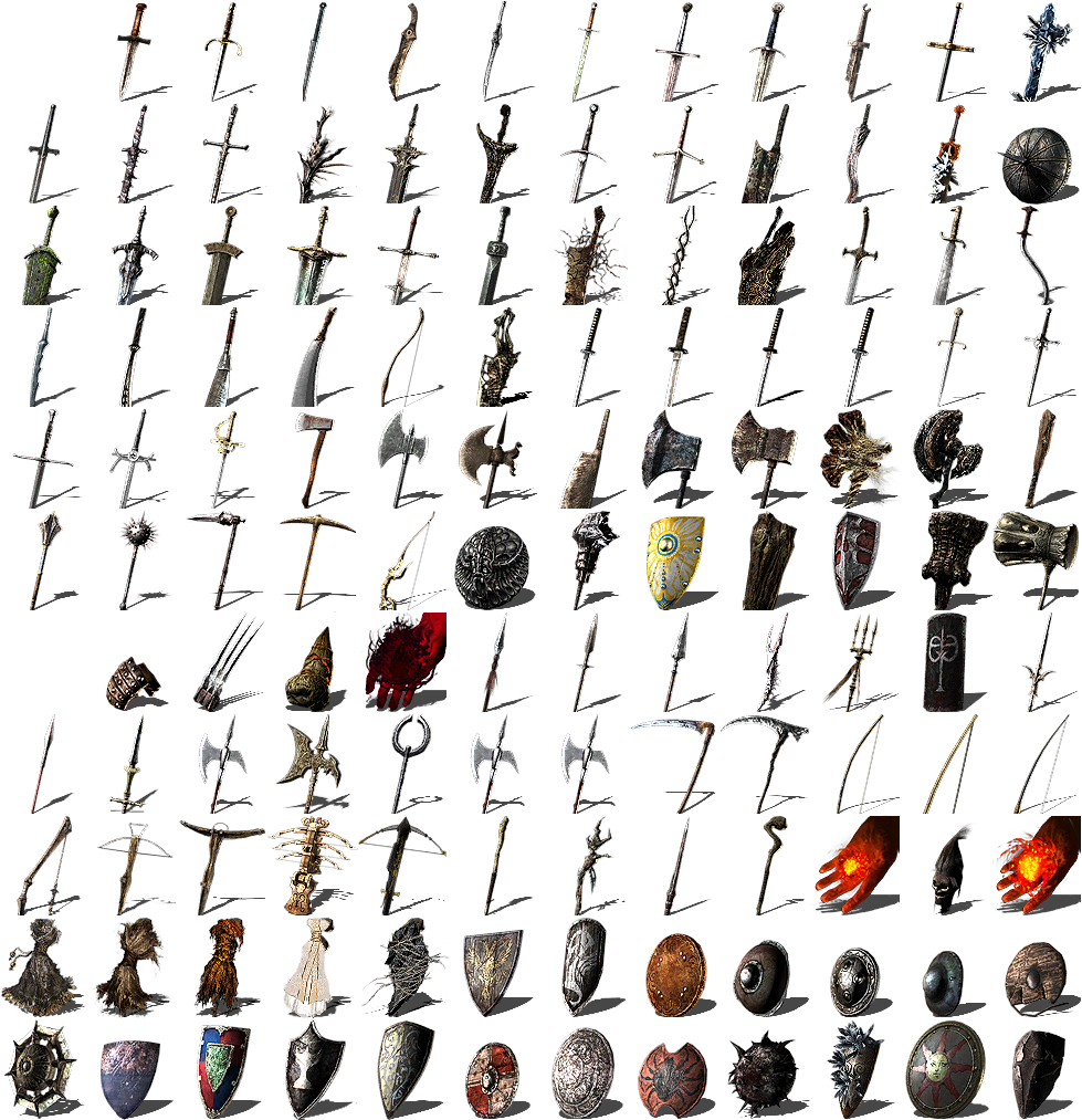 Medieval Weaponsand Shields Collection PNG