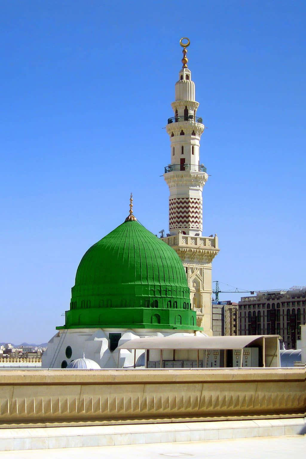 An aerial view of the city of Medina, Saudi Arabia