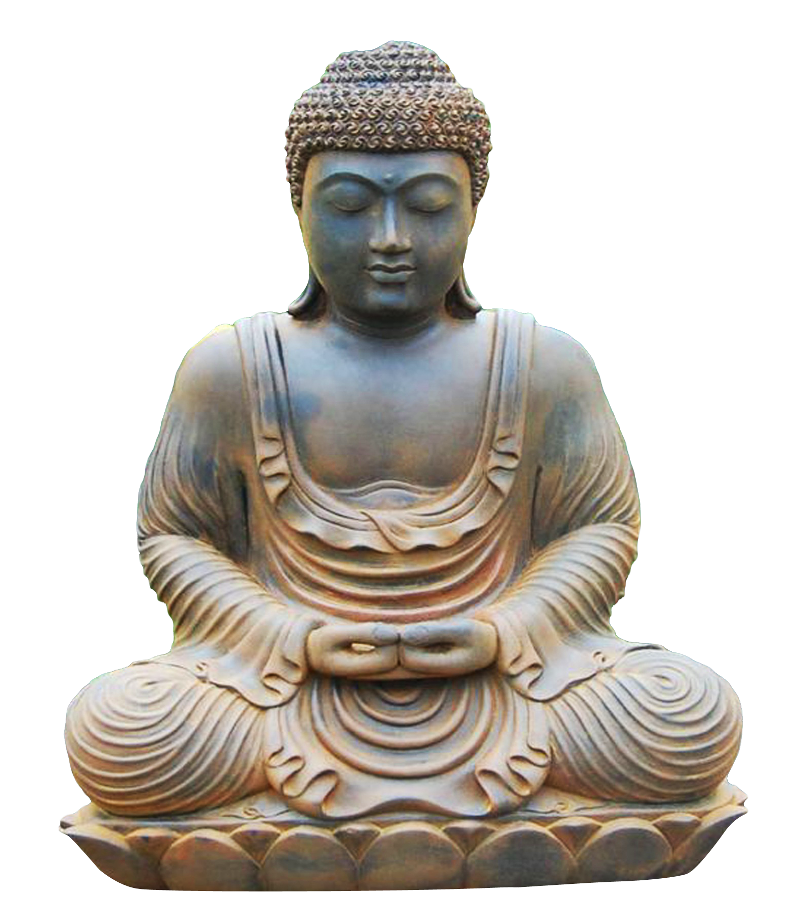 Meditating Buddha Statue.png PNG