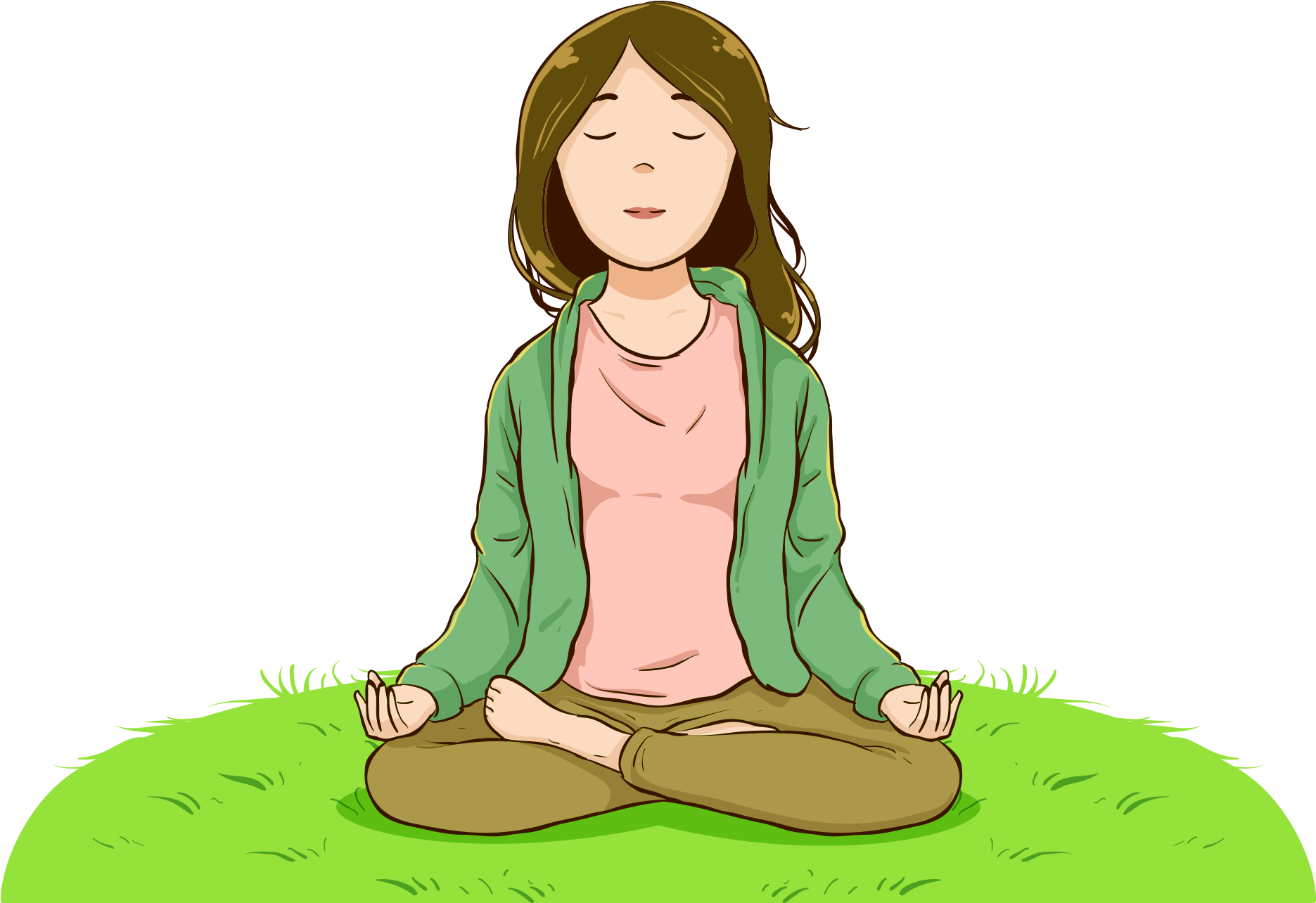 Download Meditating Woman Yoga Pose | Wallpapers.com