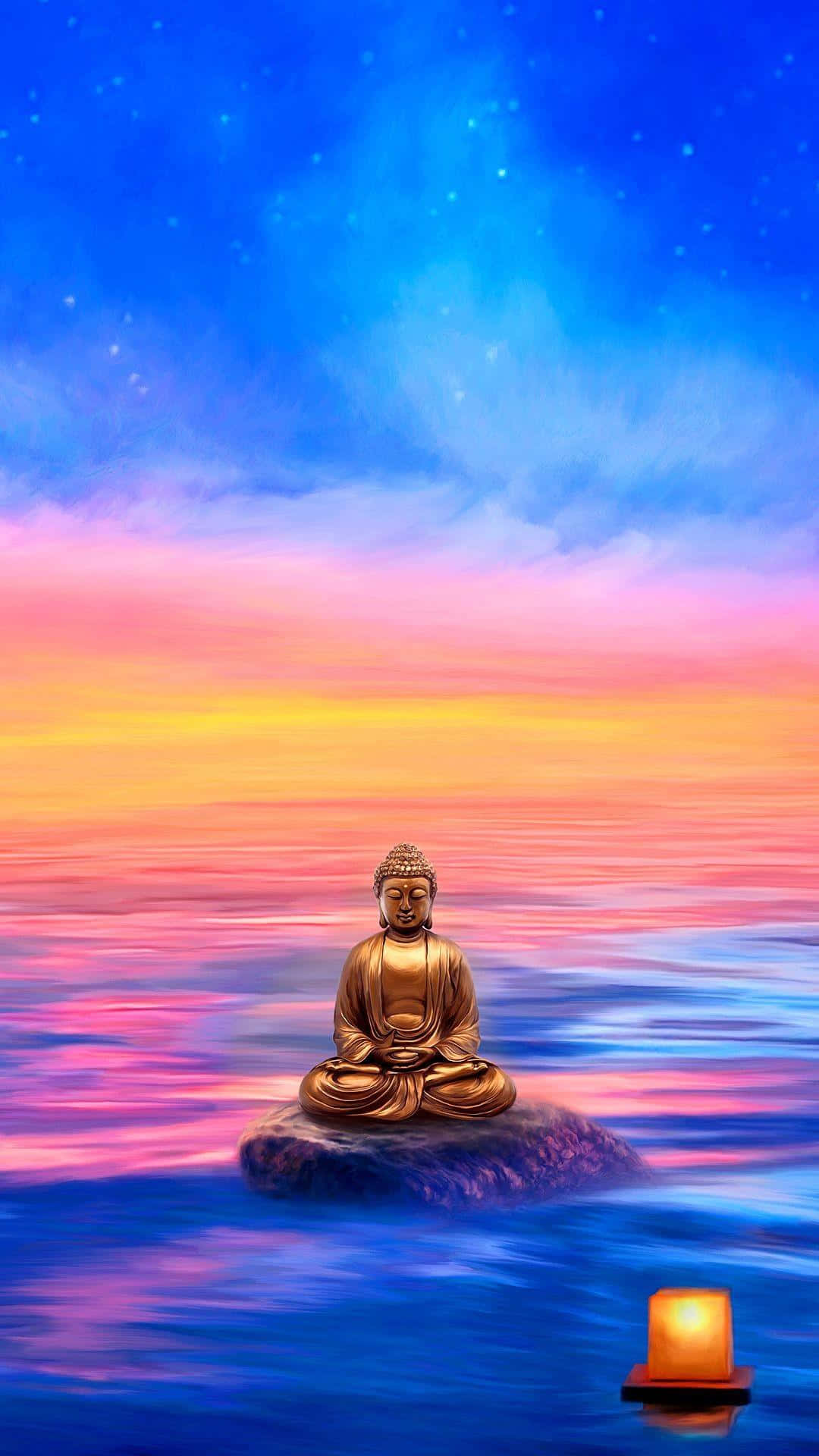 Find plads til fred i dit liv med Meditation Iphone Wallpaper. Wallpaper