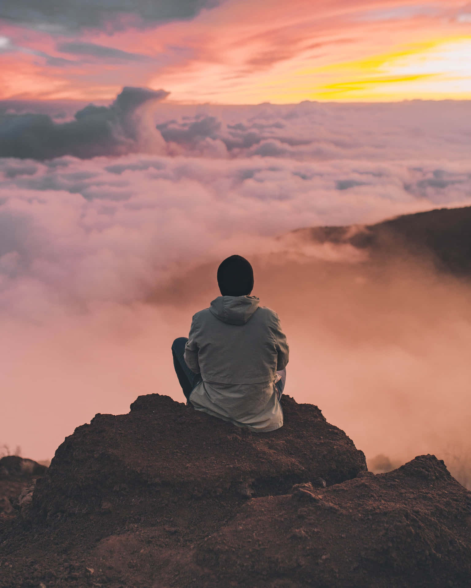 Meditation With Foggy View Picture