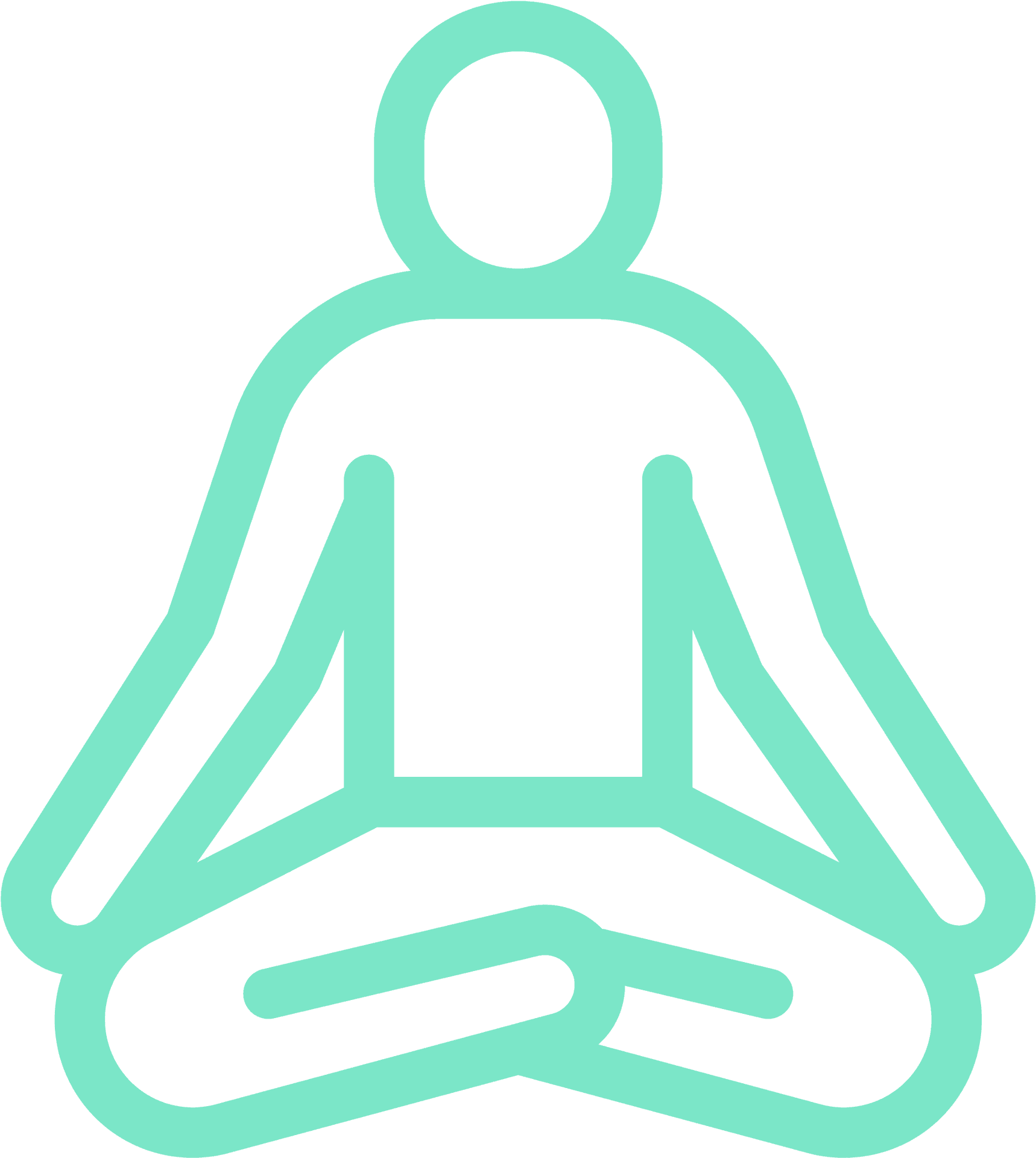 Meditation Silhouette Healing PNG