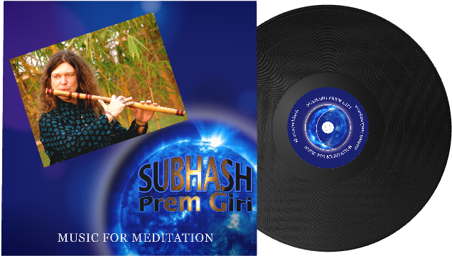 Meditative Flute Music Album Coverand Vinyl PNG
