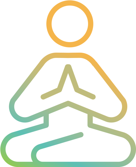 Meditative Icon Silhouette PNG