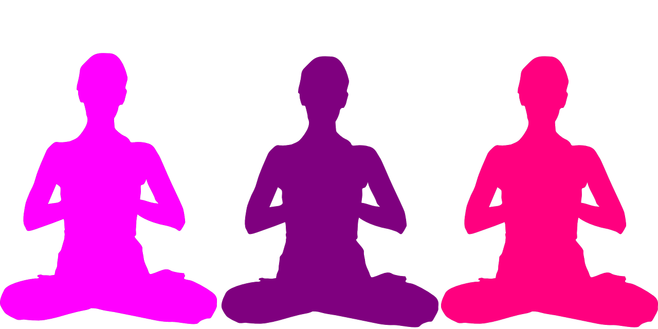 Meditative_ Yoga_ Silhouettes PNG