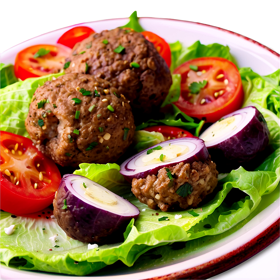 Mediterranean Meatball Salad Png Xyx PNG