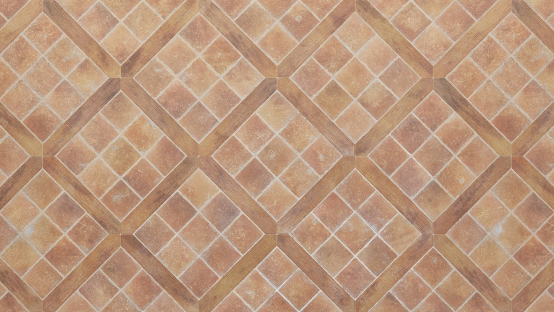 Mediterranean Terracotta Floor Tiles Wallpaper