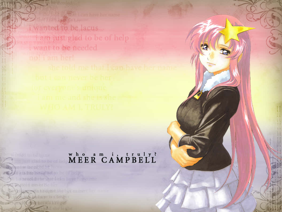 Meer Campbell, Enigmatic Icon Of Gundam Seed Destiny Wallpaper