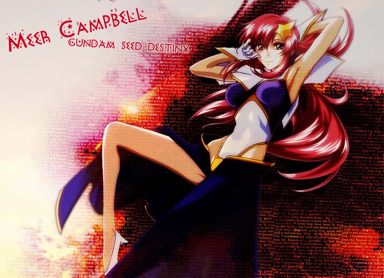 Meer Campbell - The Elegant Icon Of Gundam Seed Destiny Wallpaper