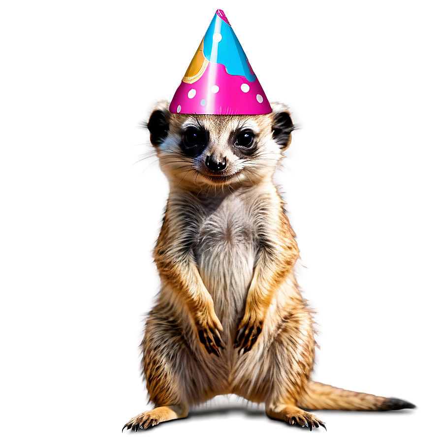 Meerkat In Party Hat Png Nps PNG