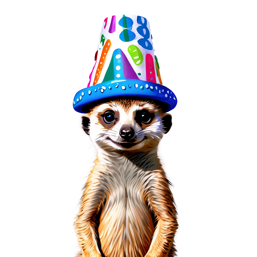 Meerkat In Party Hat Png Quu14 PNG