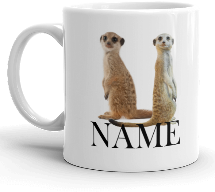 Meerkat Personalized Mug Design PNG