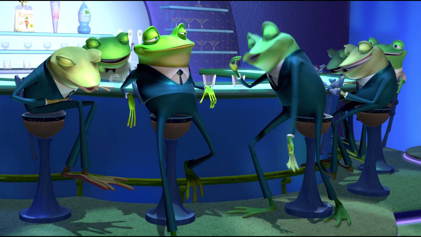 Meet The Robinsons Frogs In Suits Wallpaper