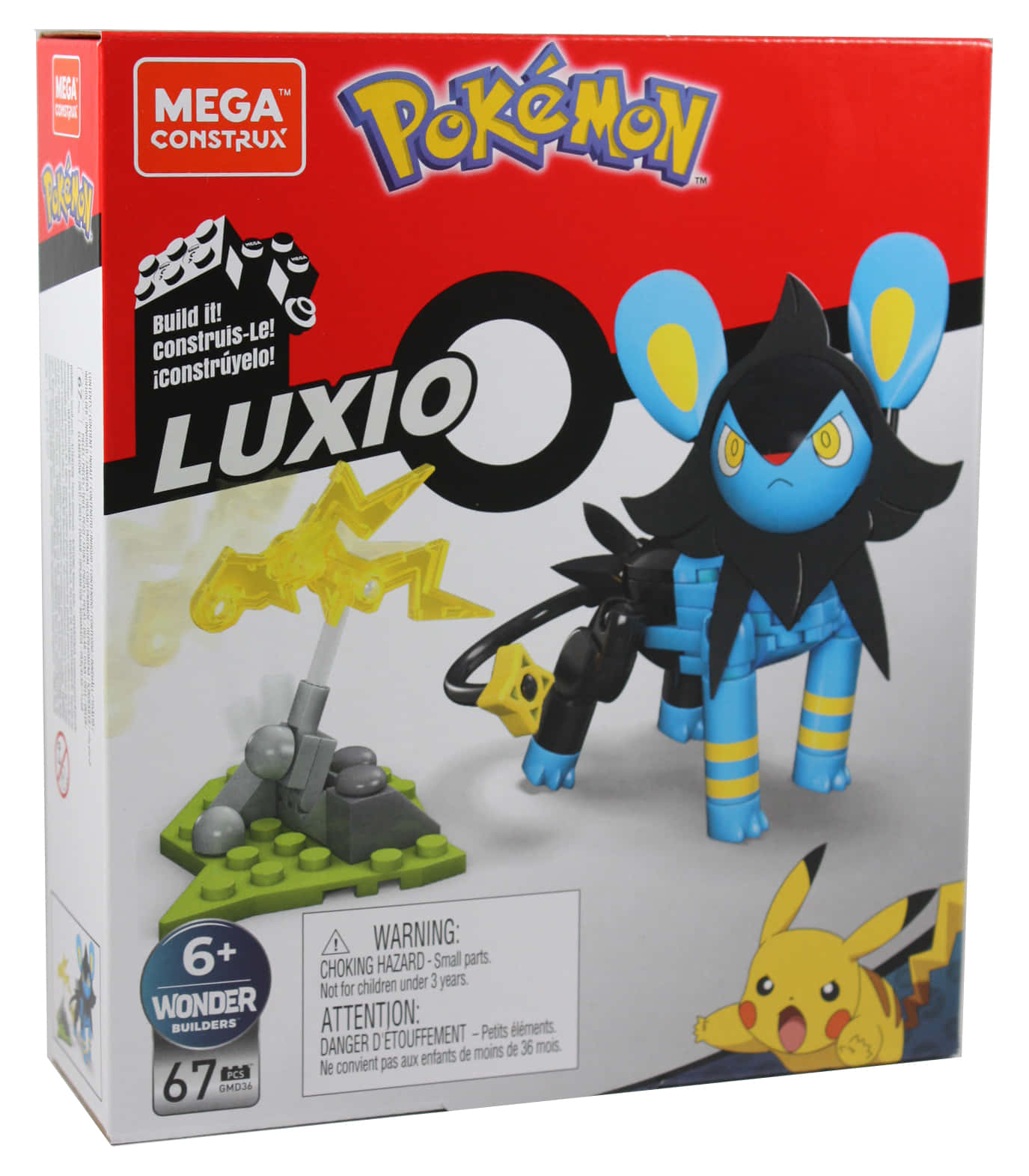 Megaconstrux Pokemon Luxio Box - Megabyggsats Med Luxio Från Pokemon! Perfekt För Din Dators Eller Mobiltelefons Skrivbordsbakgrund. Visa Upp Din Kärlek För Pokemon Med Denna Fantastiska Bakgrundsbild. Wallpaper