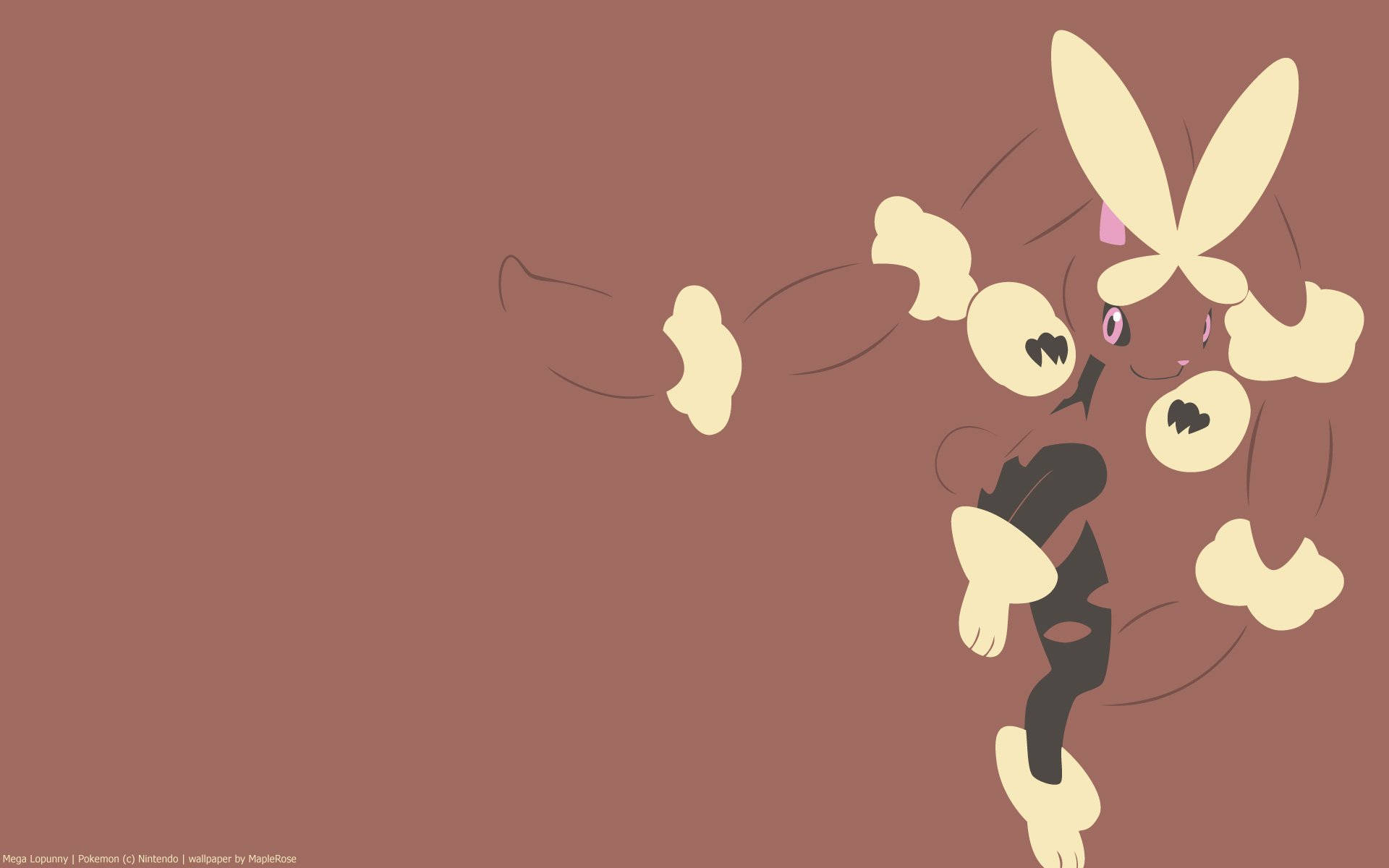 a cartoon of a pokemon with a bunny on it Wallpaper