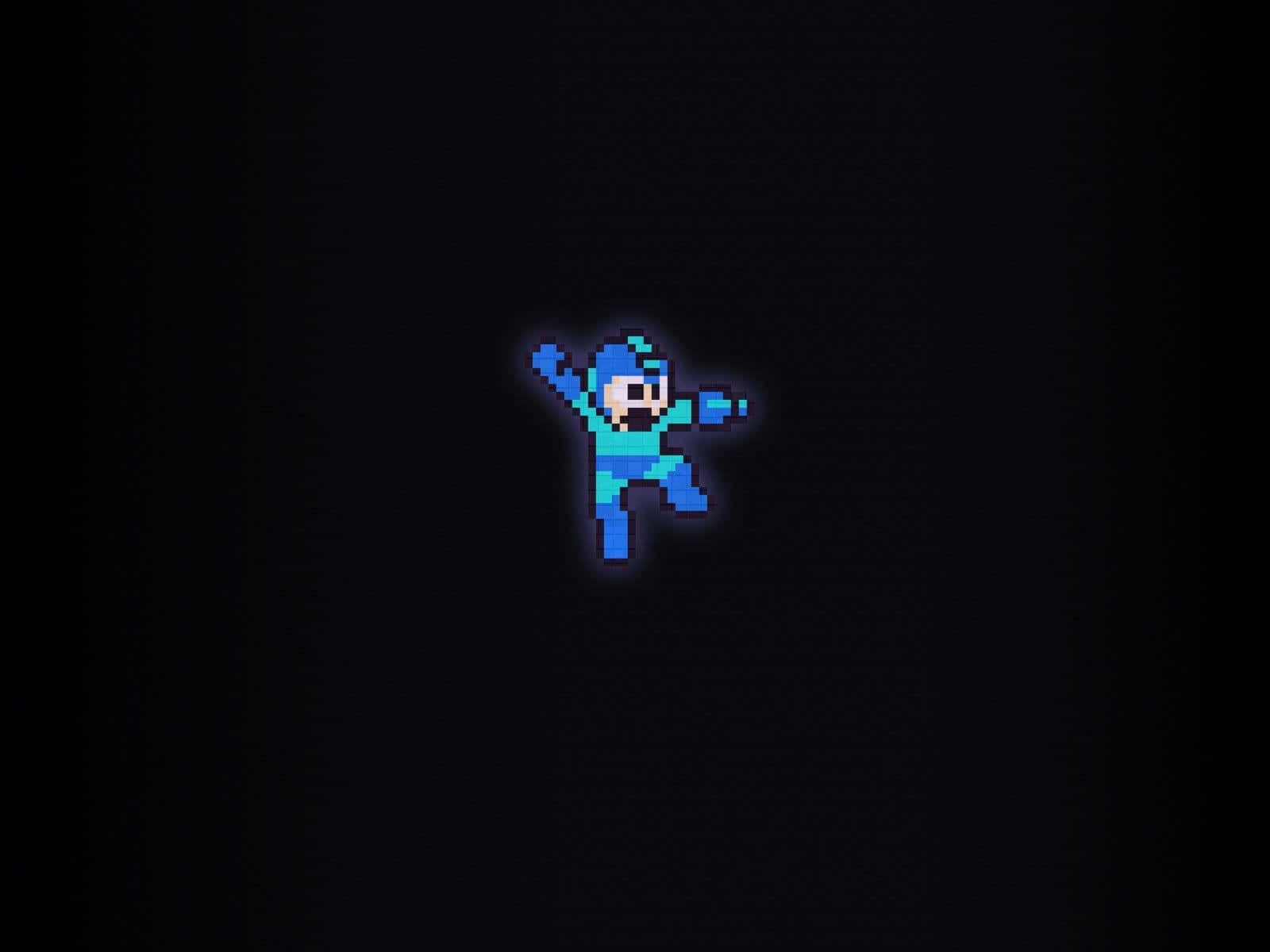 Elicónico Mega Man Atraviesa Niveles Difíciles En Su Búsqueda Interminable Por Salvar El Mundo. Fondo de pantalla