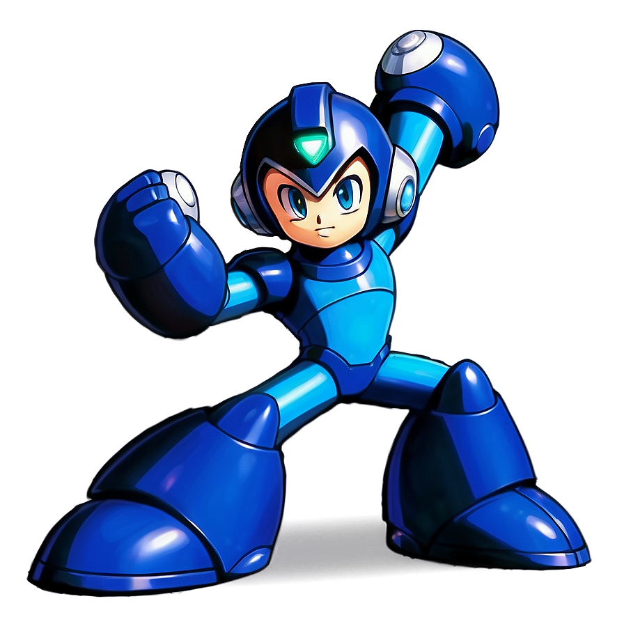 Mega Man Action Pose Png Sru61 PNG