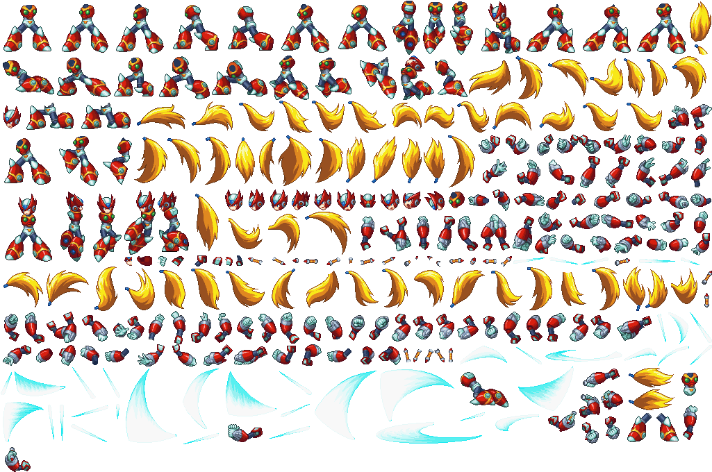 Download Mega Man Animated Sprite Sheet | Wallpapers.com