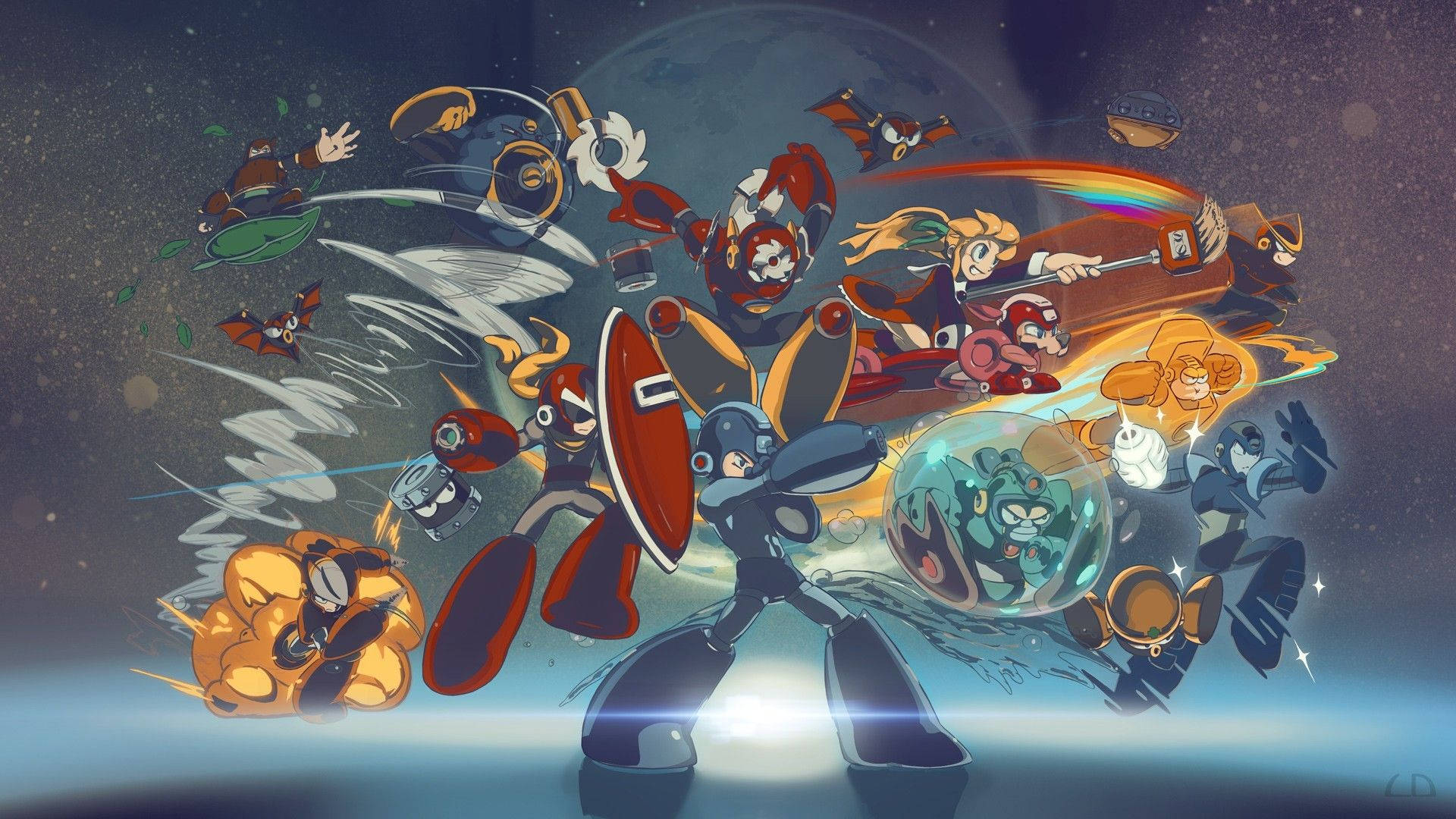 Mega Man Character Poster