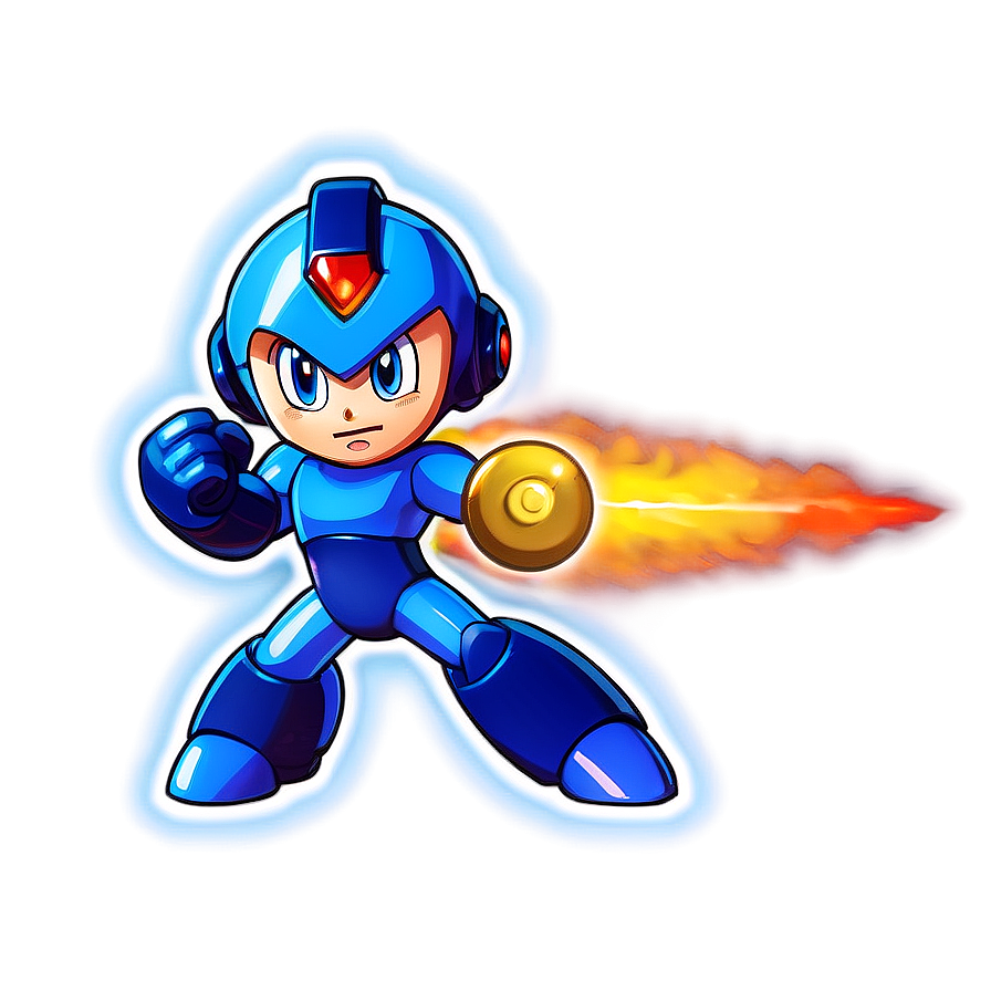 Mega Man Energy Blast Png 06242024 PNG