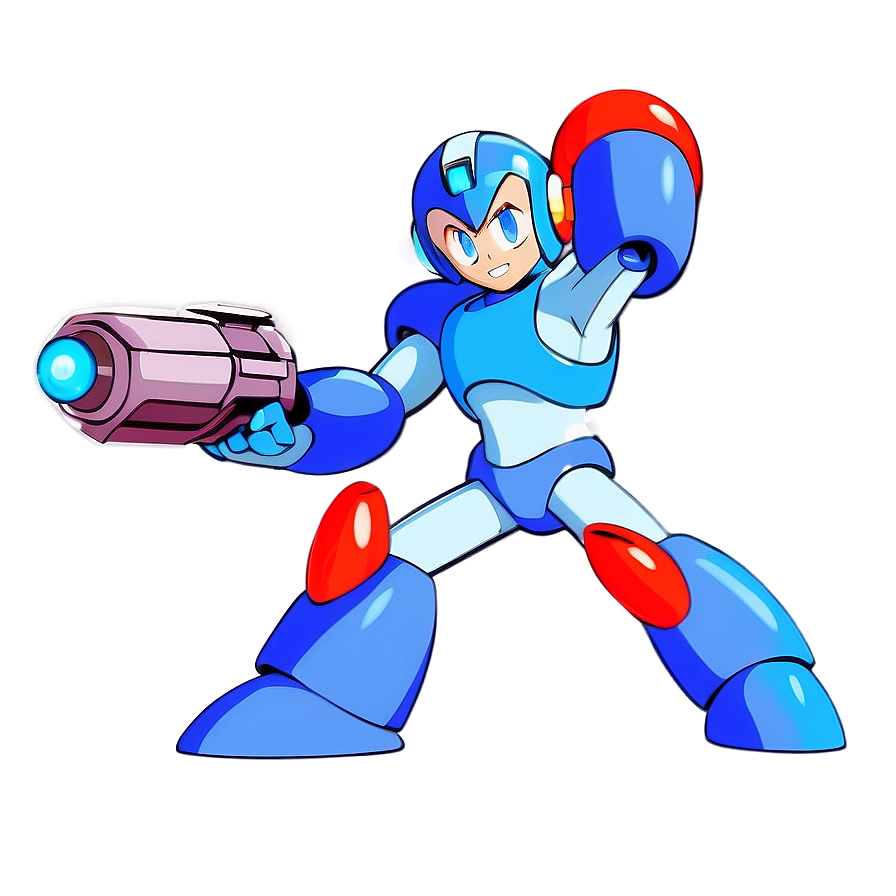 Mega Man Fighting Robot Masters Png Dce PNG