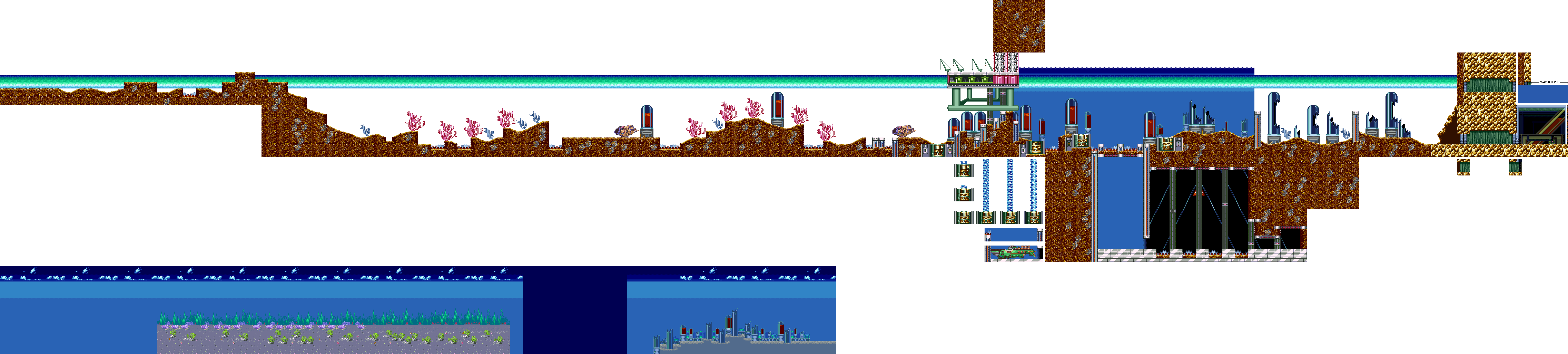 Mega Man Level Sprite Map PNG