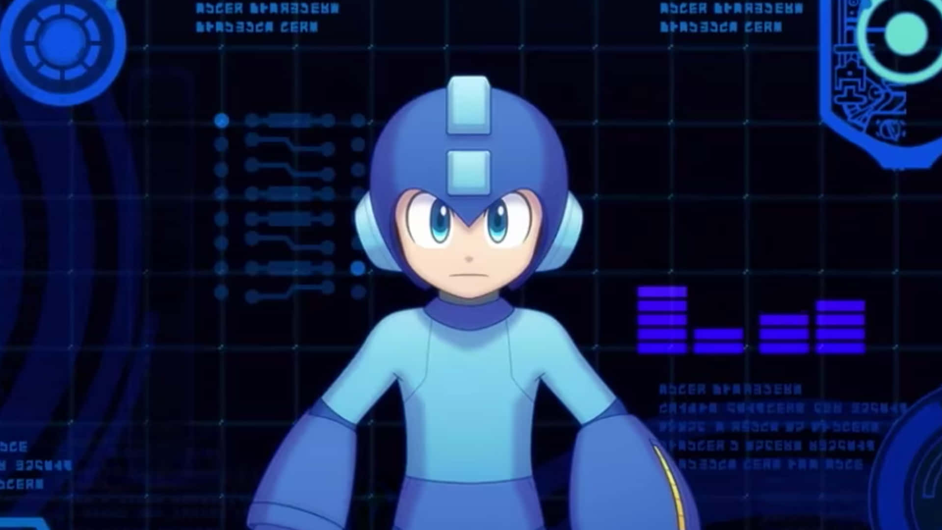 Mega Man på en Epic Adventure Wallpaper