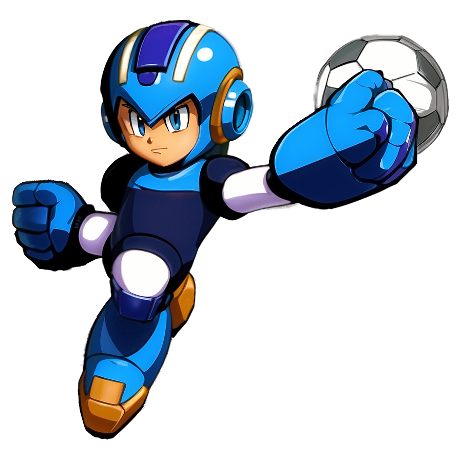 Mega Man Soccer Png 06242024 PNG