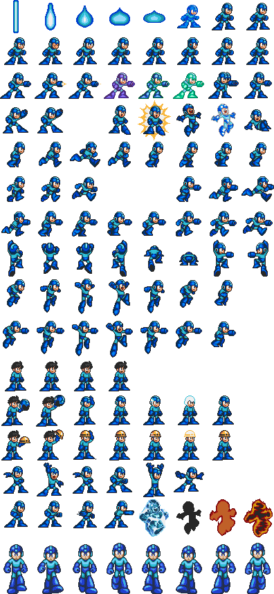 Mega Man Sprite Compilation PNG