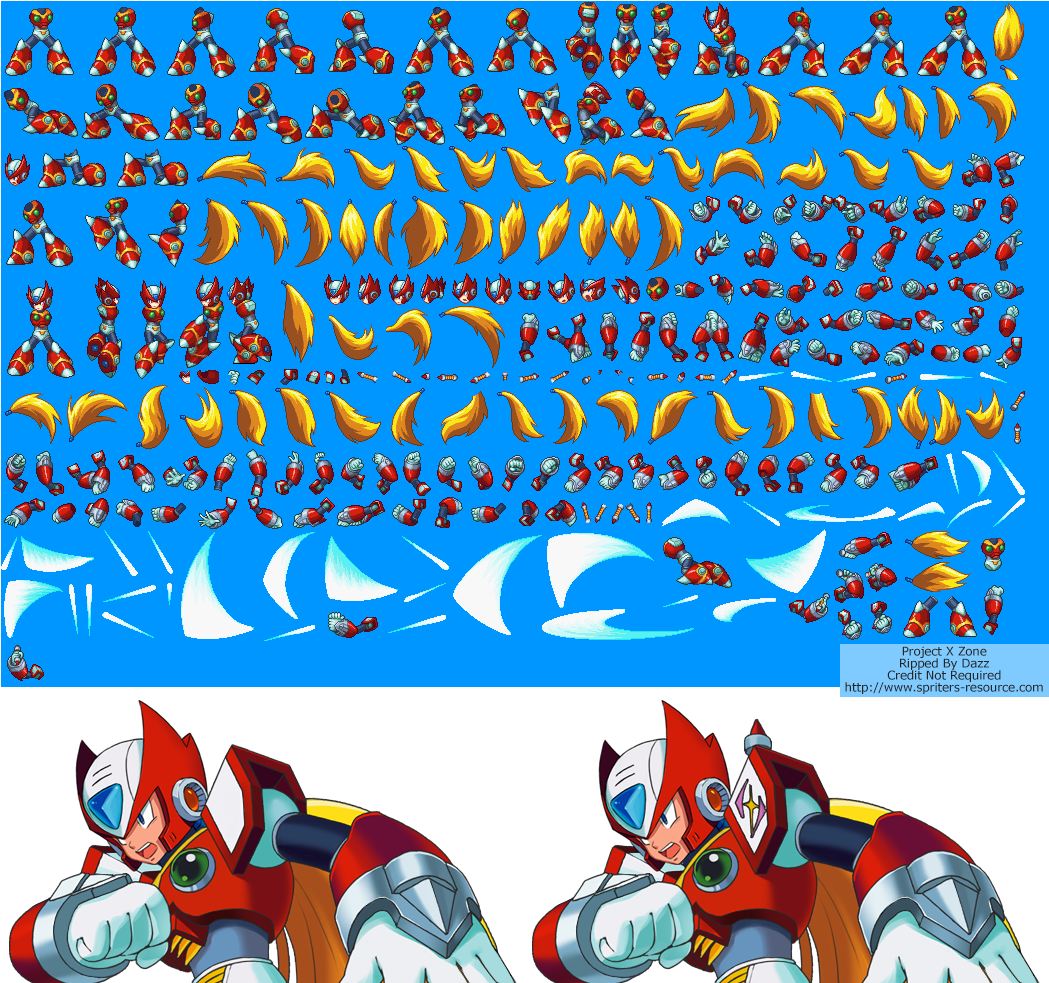 Mega Man Sprite Sheet Compilation PNG