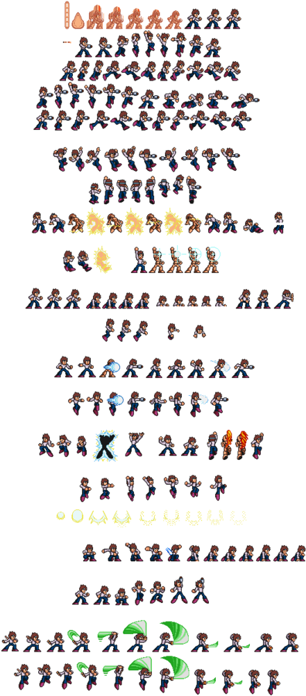 Download Mega Man Sprite Sheet Compilation | Wallpapers.com