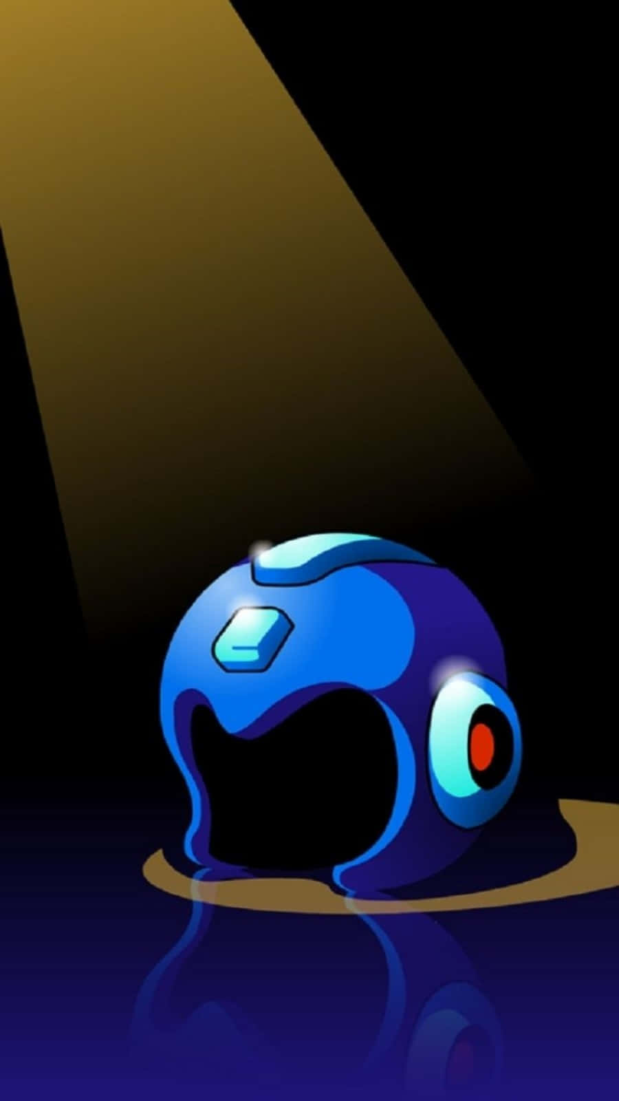 Helmet Of Mega Man Spotlight Wallpaper