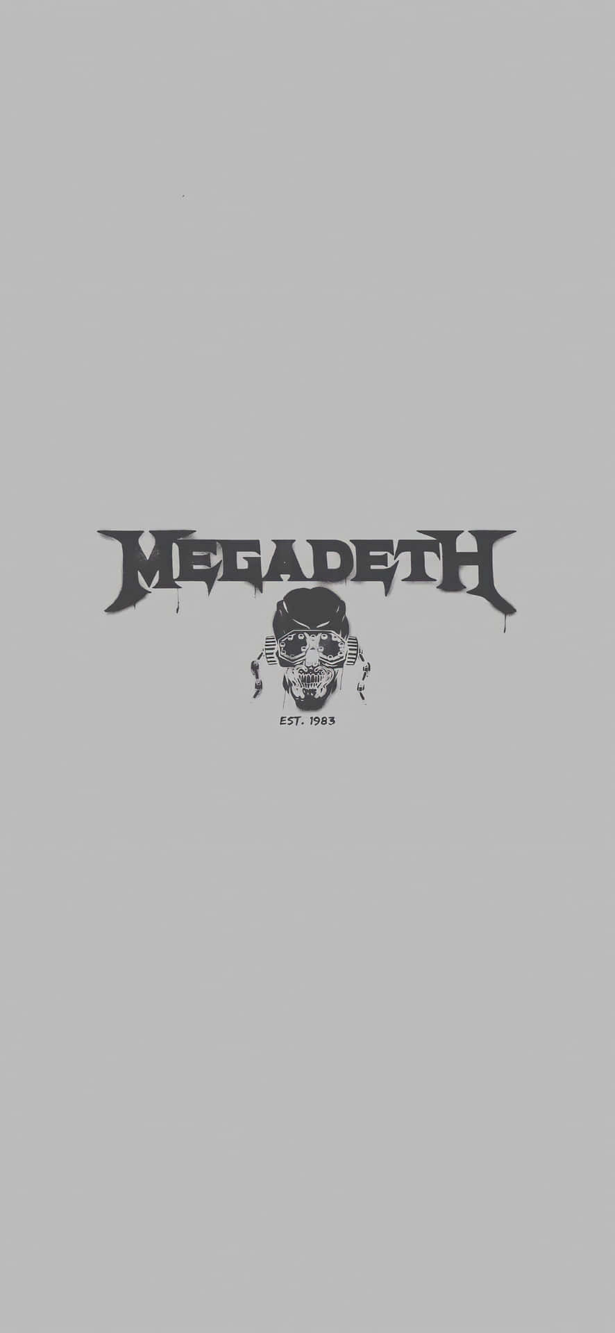 Megadeth Band Logo Skull Graphic Wallpaper