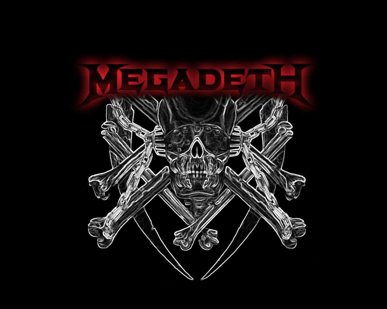 Megadeth Band Logo Skulland Crossbones Wallpaper