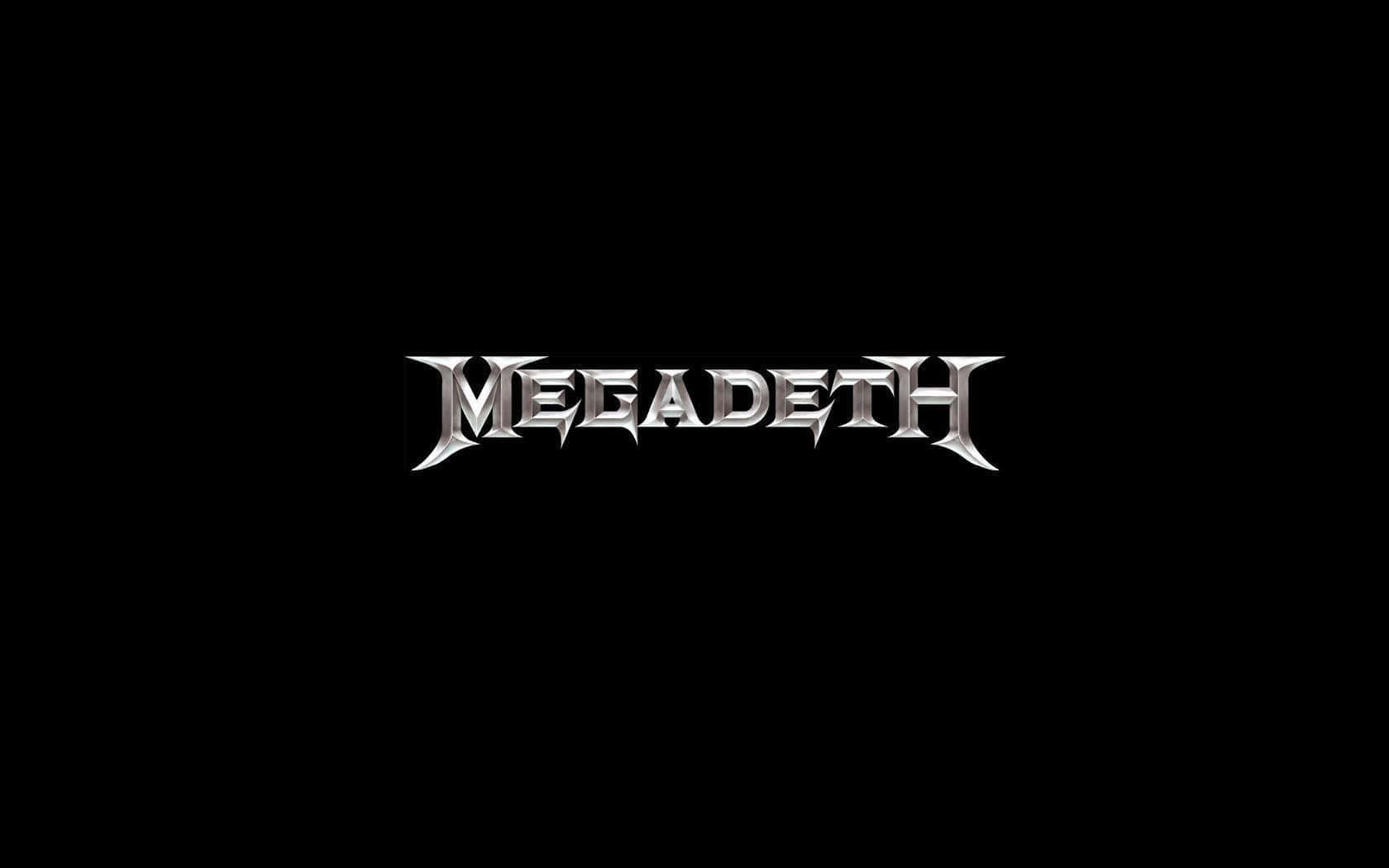 Megadeth Band Logoon Black Background Wallpaper