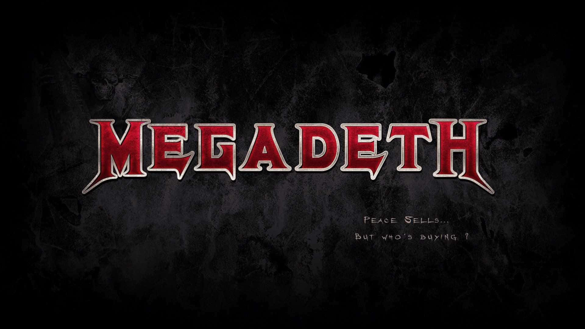 Megadeth Band Logowith Quote Wallpaper