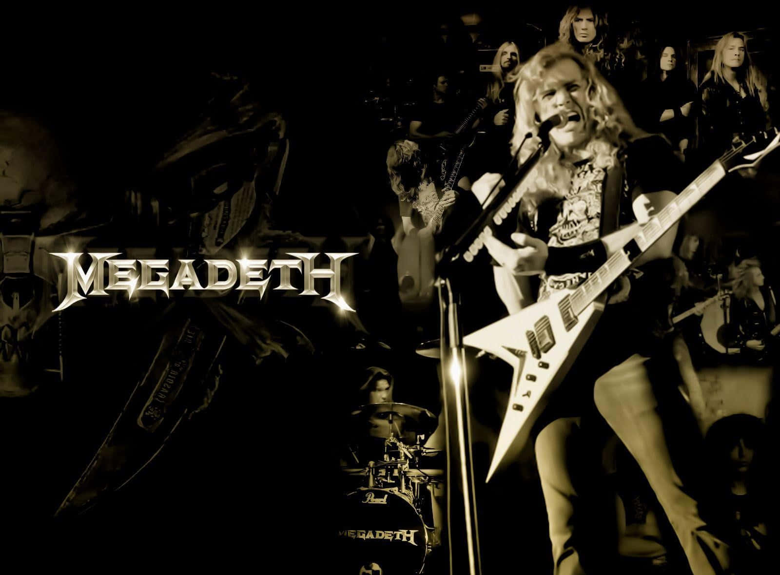 Megadeth Concert Collage Wallpaper