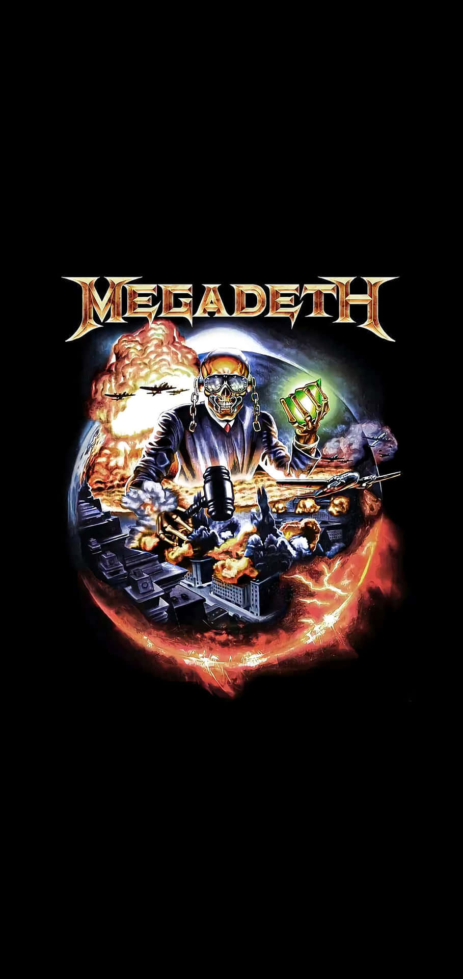 Megadeth Vic Rattlehead World Domination Wallpaper