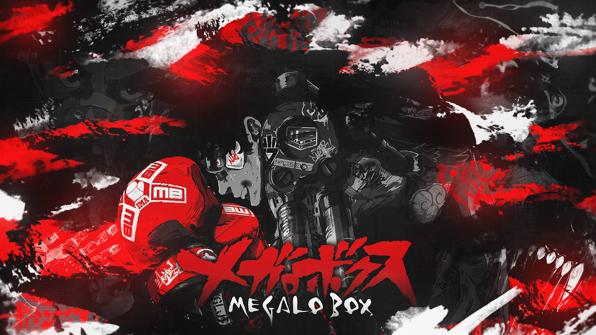 Megalo Box Red Collage