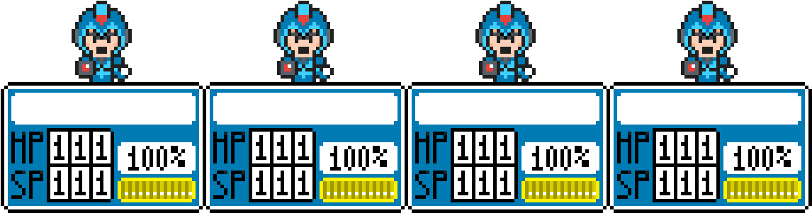 Megaman Sprite Animation Stages PNG