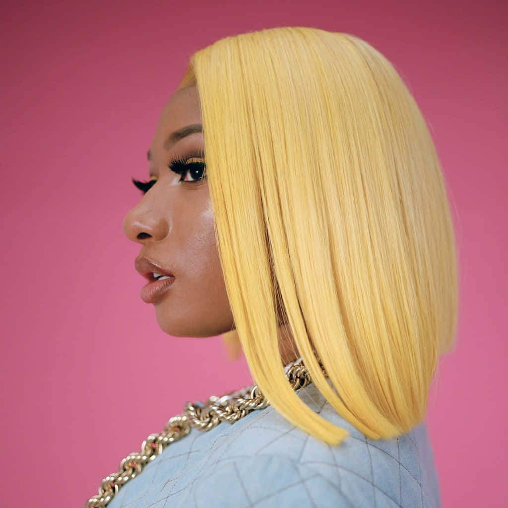 Megan Thee Stallion exuding confidence and style in a stunning portrait